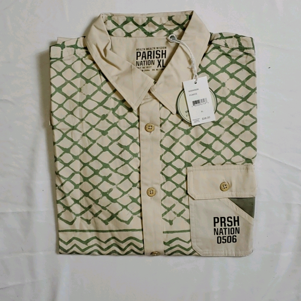 Mens Button Down Short Sleeve Shirt
